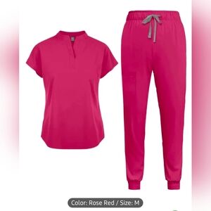 Stylish Pink Scrub Set SMALL
